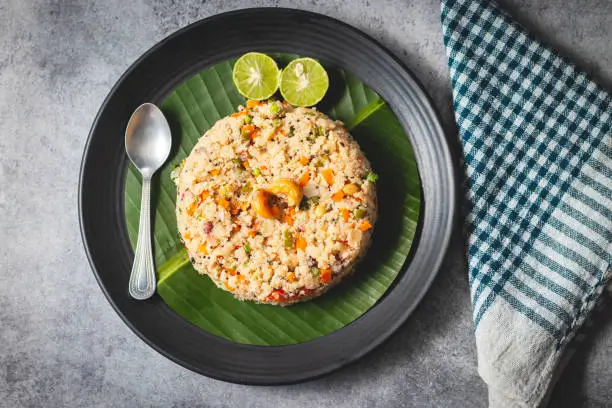 Easy Vegetable Upma with Ghee Aroma
