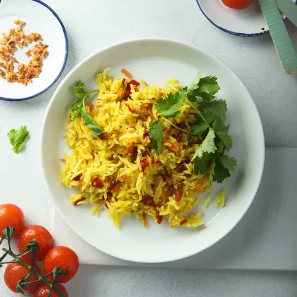 South Indian Tomato Rice for Dinner